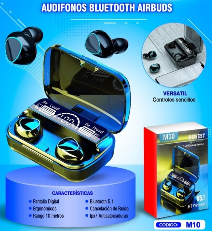 ProBeat M10™ – Audífonos Gamer Inalámbricos con Power Bank