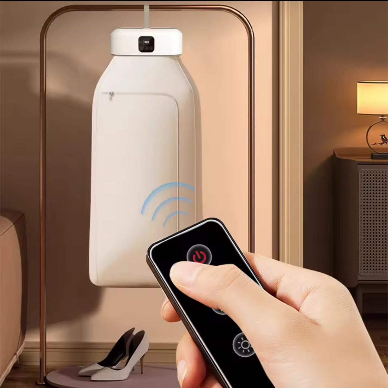 Secadora de Ropa Portátil 600W – Compacta, Silenciosa y con Luz UV
