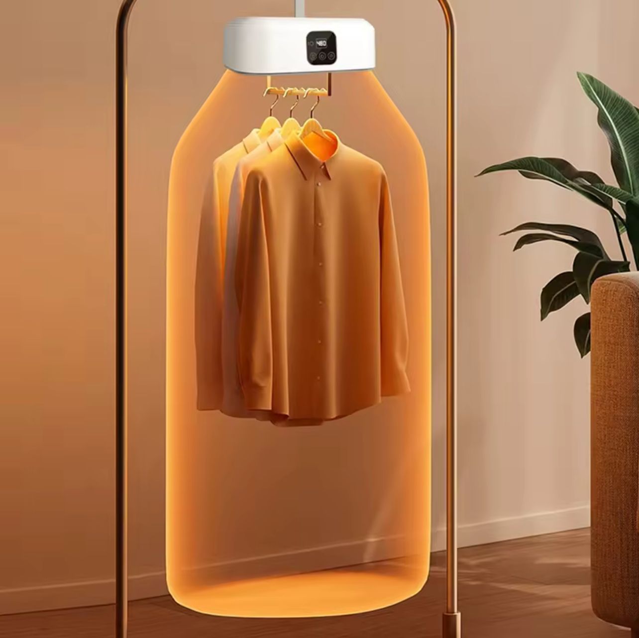 Secadora de Ropa Portátil 600W – Compacta, Silenciosa y con Luz UV