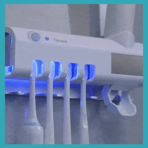 CleanBrush Pro™ - Soporte UV para Cepillos + Dispensador Automático