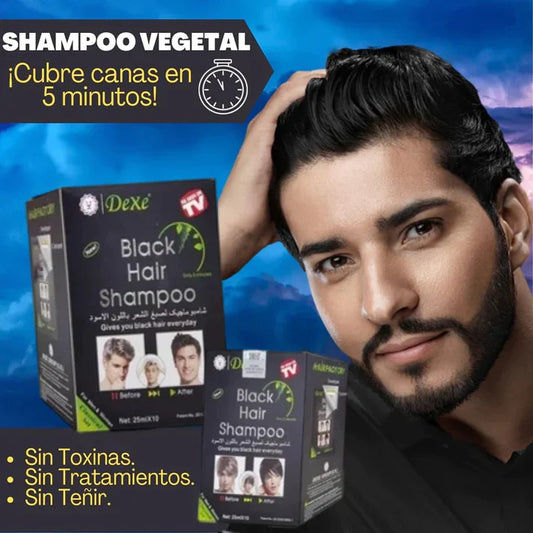 Shampoo Negro Dexe x10: ¡Cubre Canas y Renueva Tu Look